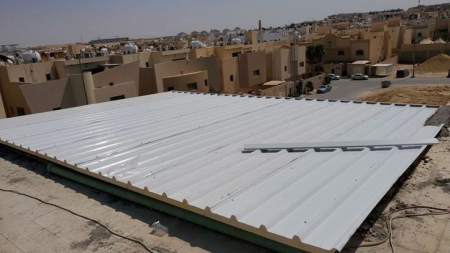 تركيب مظلات ساندوتش بانل للسيارات بالرياض